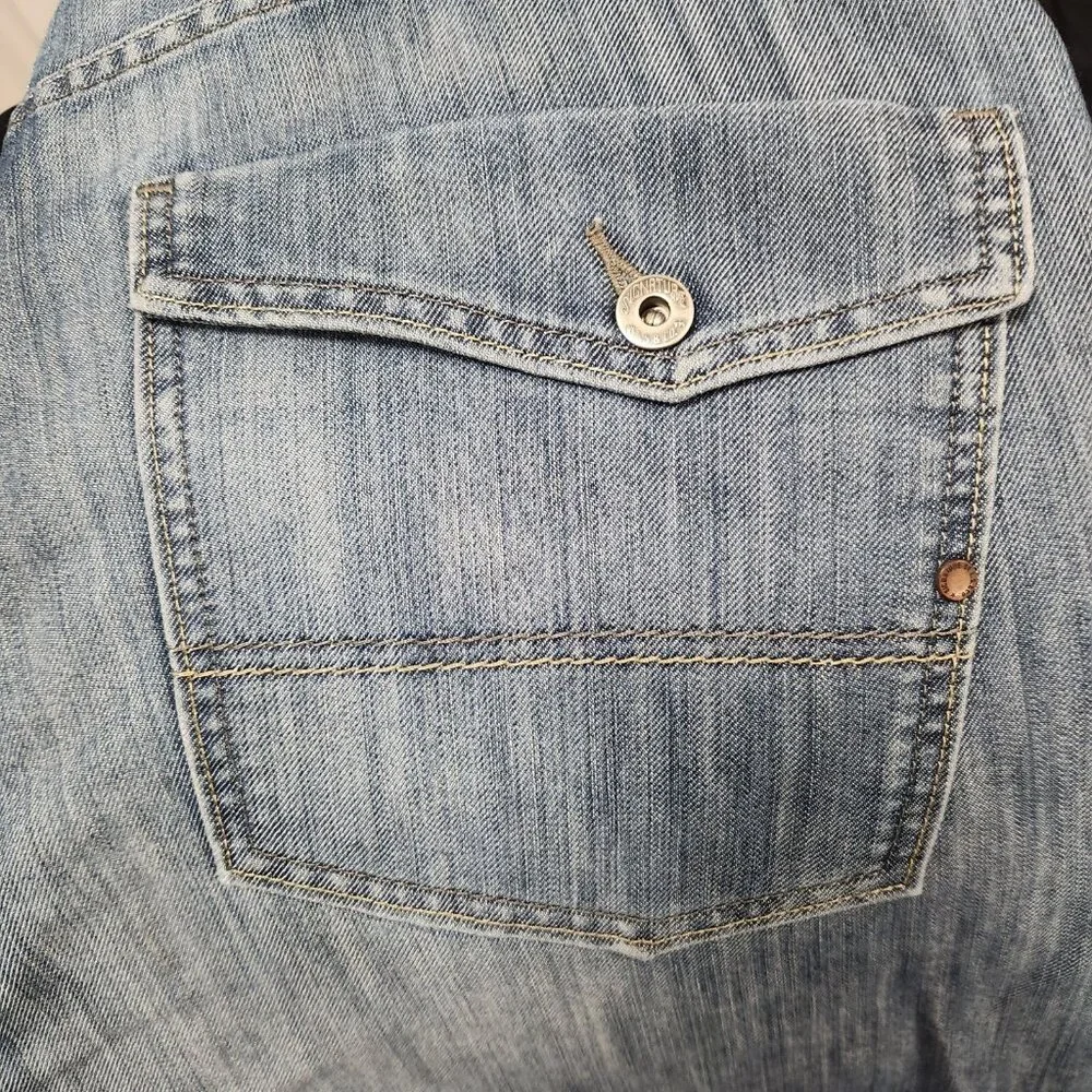 Levi Strauss Signature Authentics Slim Straight Jeans‎ Mens Size 36x32 Blue EUC